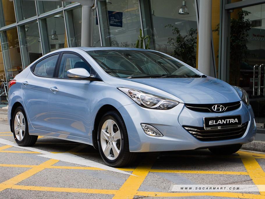 Hyundai Elantra - Affordable car rental Singapore, PHV Grab rental vehicle