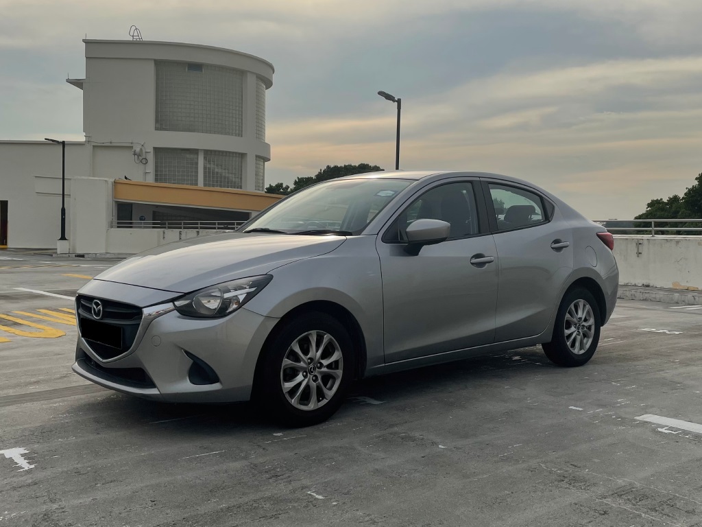 Mazda 2 - Affordable car rental Singapore, PHV Grab rental vehicle