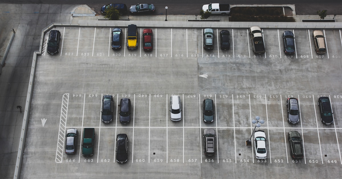 Cars parked in a multi-storey carpark in Singapore